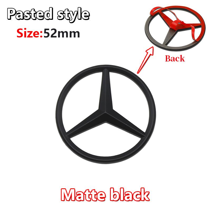 52mm 57mm Pins Sticker Car Steering Wheel Emblem Badge For Mercedes Benz C E S Class CLA CLS W212 W205 W204 Styling Accessories FK1
