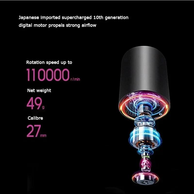 1.8m Professinal Leafless Hair Dryer Negative Lon Hair Care Quick Dry Home Powerful Hairdryer Constant Anion Blow Dryer