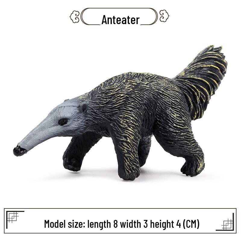 Wild Jungle Animal Models: Mini Pig, Deer, Fox, Squirrel, Elk & Raccoon Toys