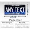 Personalisierter Tennessee Electric Custom Text Schild Metall Wanddekor Wasserdicht