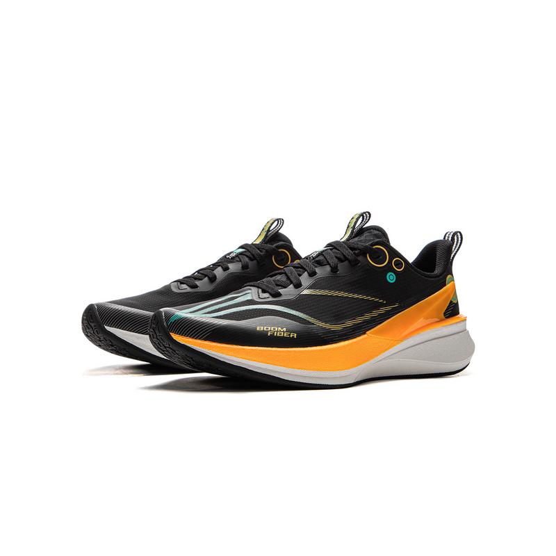 Li Ning Kids Red Rabbit 8 Pro Soft Comfortable Shock Absorption Breathable Low Top Running Shoes Men running shoes Black YKFV128-3