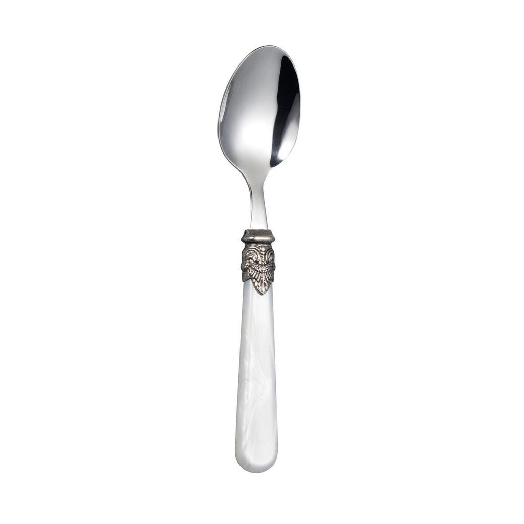 Retro High-End 304 Stainless Steel & Acrylic Cutlery Set: Knife, Fork, Spoon, Dessert Fork, Spoon