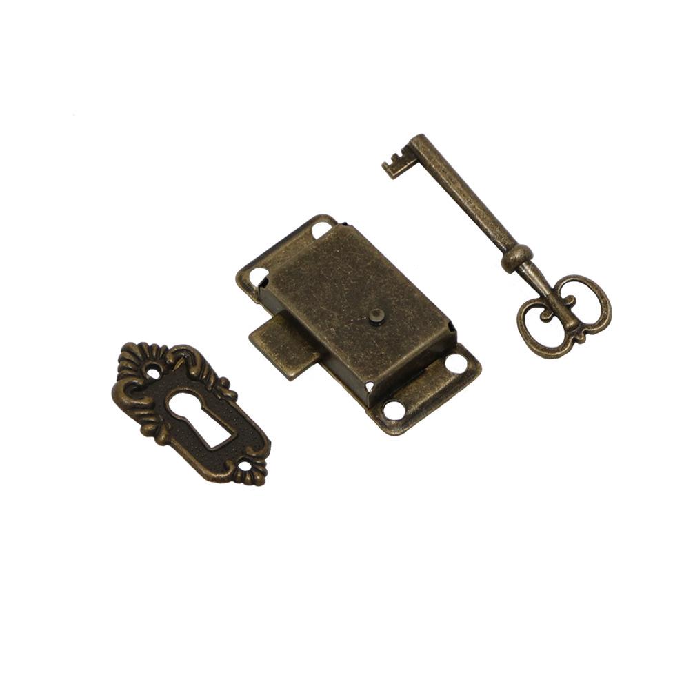 Three-Piece Craft Box Drawer Lock Set – Cabinet & Jewelry Box Alloy Hardware