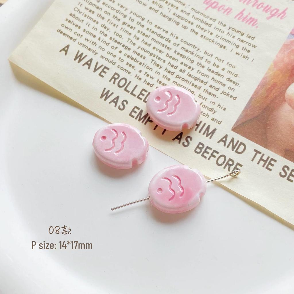 Colorful Ceramic Fish Beads for DIY Jewelry Making