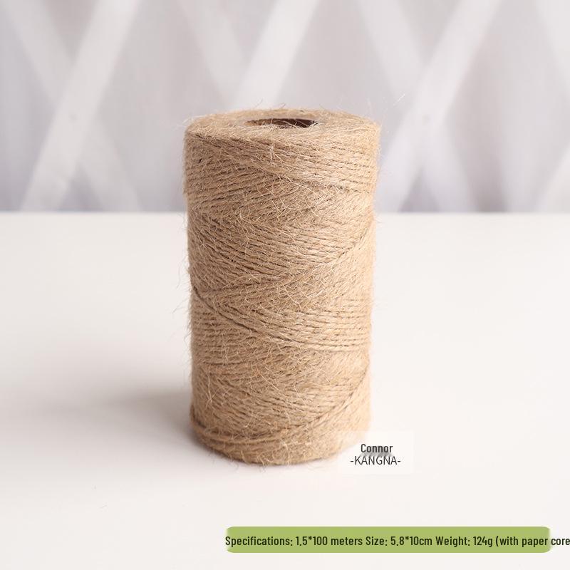 Retro DIY Jute Seil: Dekorative Beleuchtung, Etikettenbindung & Weben