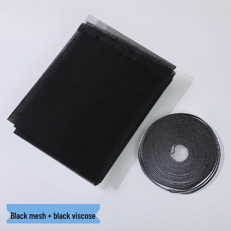 DIY No-Drill Self-Adhesive Invisible Mosquito Net Window Screen with Velcro, 1.3x1.5m