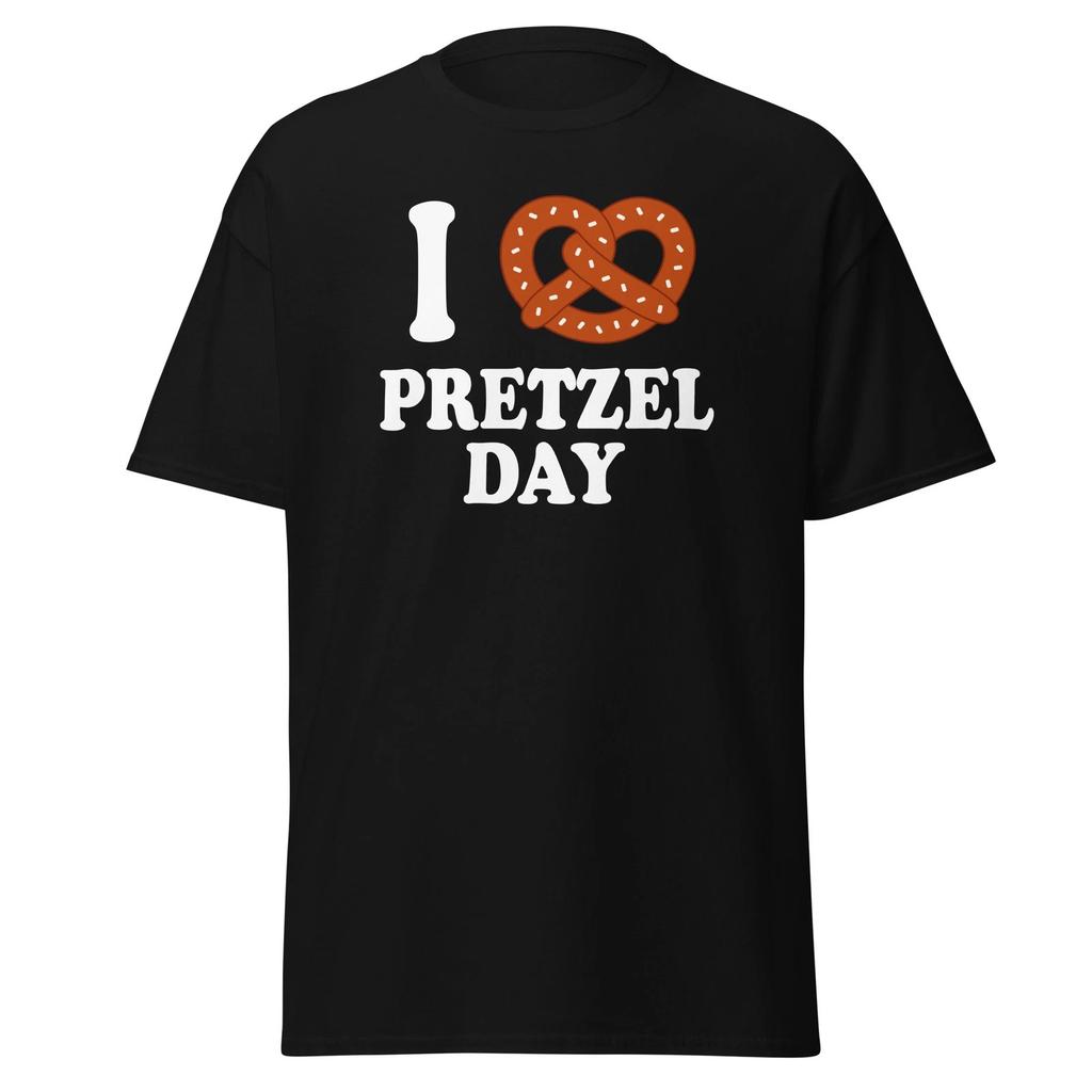 I Love Pretzel Day - Funny Office T-Shirt Gift For Foodies, Unisex