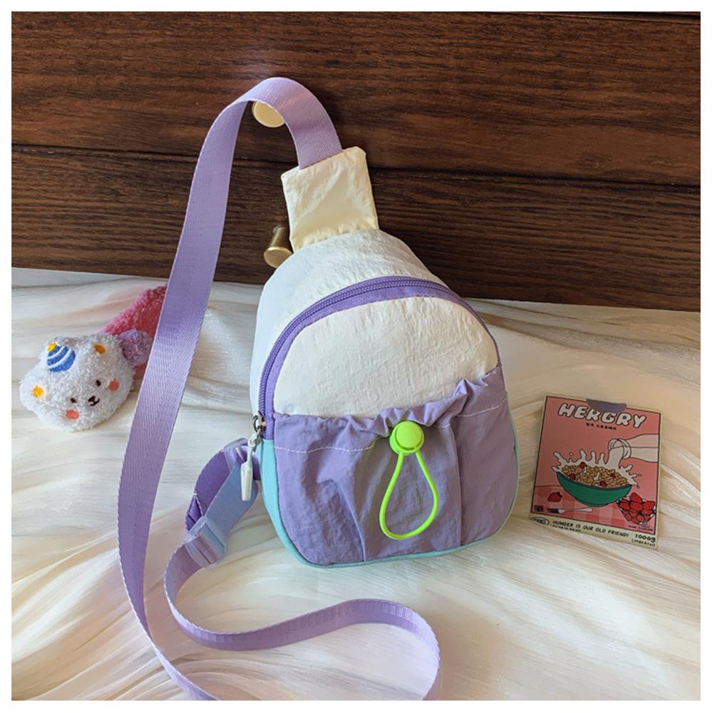 

Children Chest Bag Fashionable Kid Crossbody Bag Cute Waist Storage Pouch Boys And Girls Zipper Coin Purse Children s Gifts фиолетовый