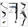 Christmas Stocking Holder 2-in-1 Mantel Wreath Hanger No Drill Heavy Duty Adjustable Hook for Mantel Front Door Xmas Decoration