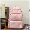 New Cute Bear Junior High School Backpack Large Capacity Girl Ultra Light Burden Reduction Ridge Protection Strong Durable Backpack Fashion