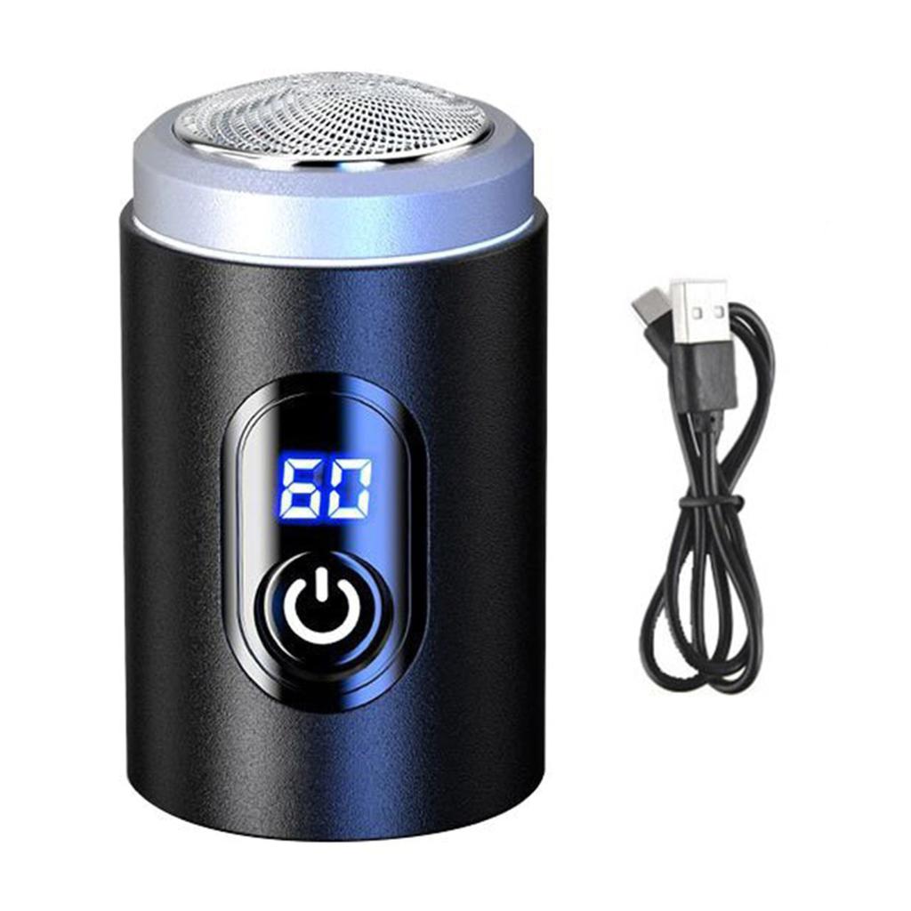 Mini-Elektrorasierer mit Digitalanzeige, wiederaufladbar über USB, wasserdicht, nass und trocken, tragbar, für unterwegs, Rasierapparat für Männer, Bartschneider, Haarentfernungswerkzeug