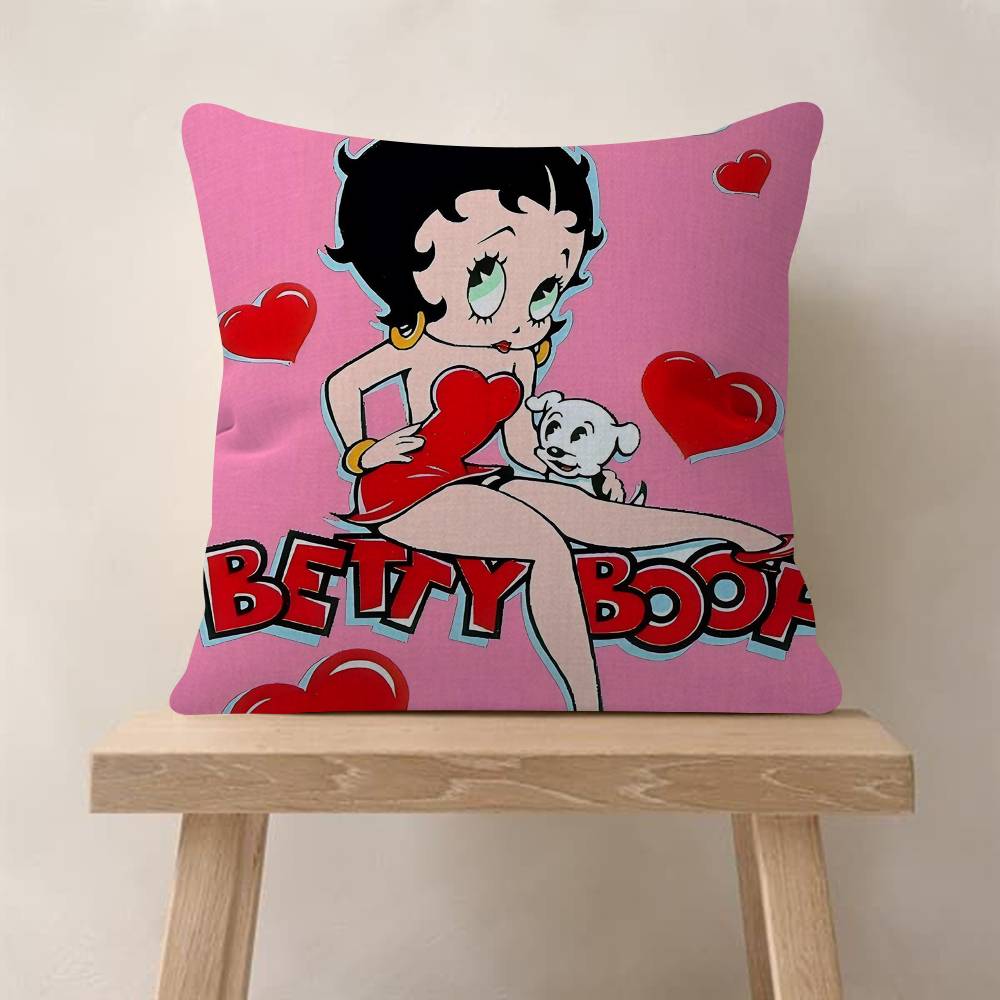 Pretty Cartoon BBetty Bboop Pillow Gift Home Office Decoration Bedroom Sofa Car Cushion Cover Case x