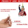 2D Acrylic Flat Car Interior Rearview Mirror Decoration Home Pendant