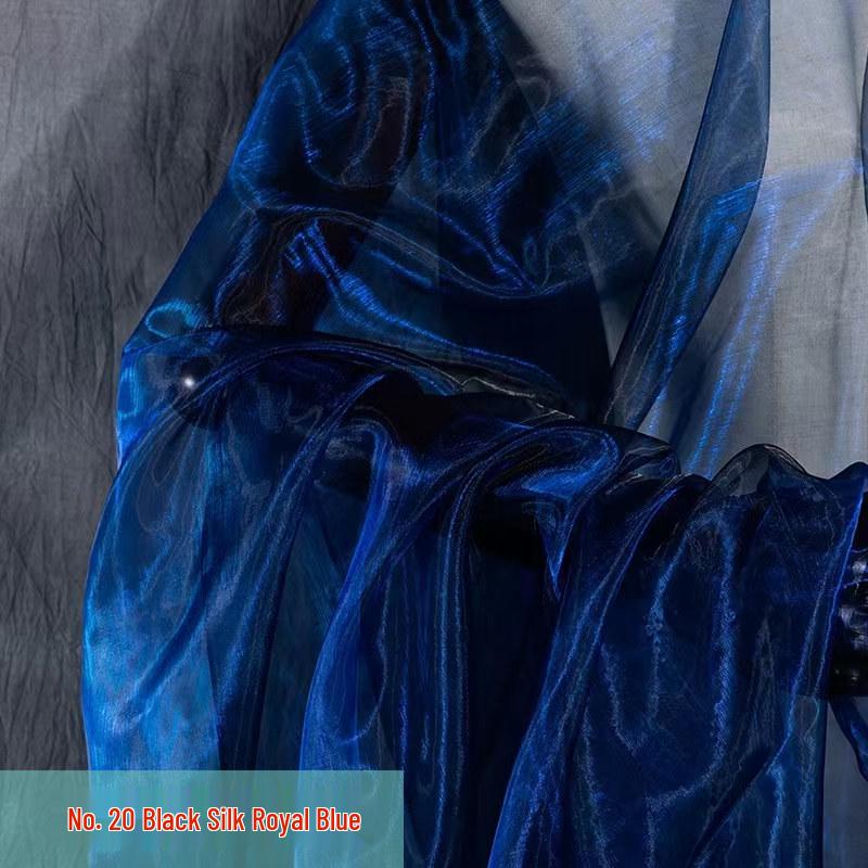 Iridescent Two-Tone Gradient Organza Pearl Gauze for Performance Costumes, Weddings, and Kindergarten Events