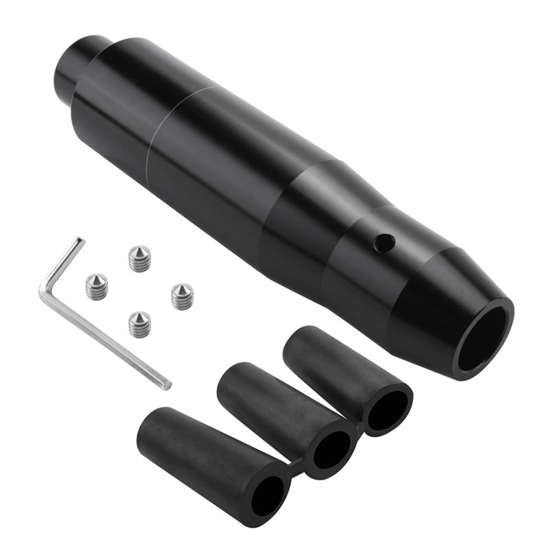 Versatile Car Auto Shift Knob With Push Button, Transmission Gear Stick Shifter Head For Most Automatic Vehicle (Black)