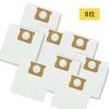 EVC-200PCL/SCL Paper Dust Bags for E-Value Wet/Dry Vacuum Cleaners, 8-Pack