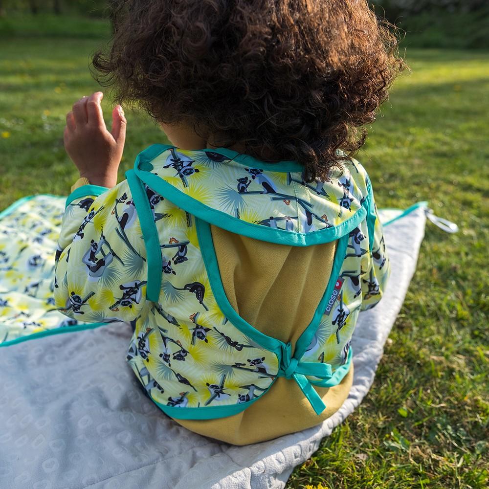Lemur Waterproof Bib with Sleeves 18-36M Close
