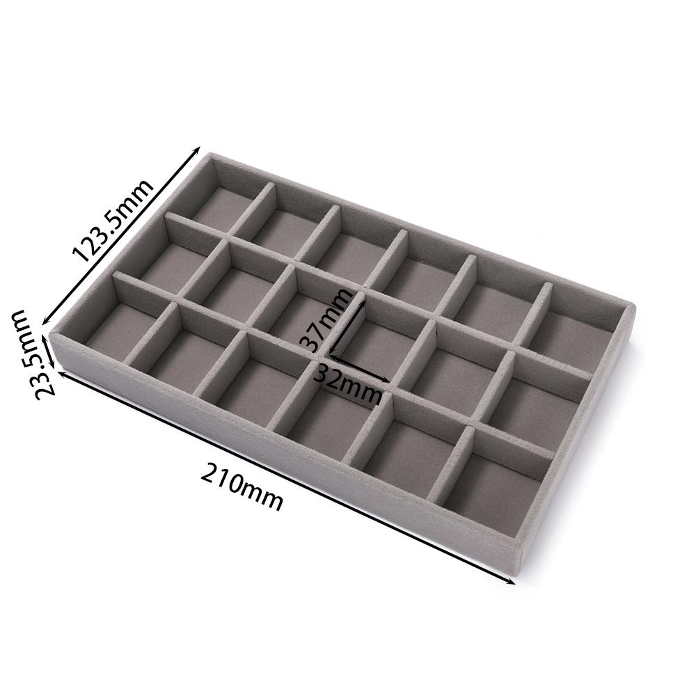 1Pc Jewelry Display Jewelry Storage Tray Jewelry Holder Portable Ring Earrings Necklace Organizer Box