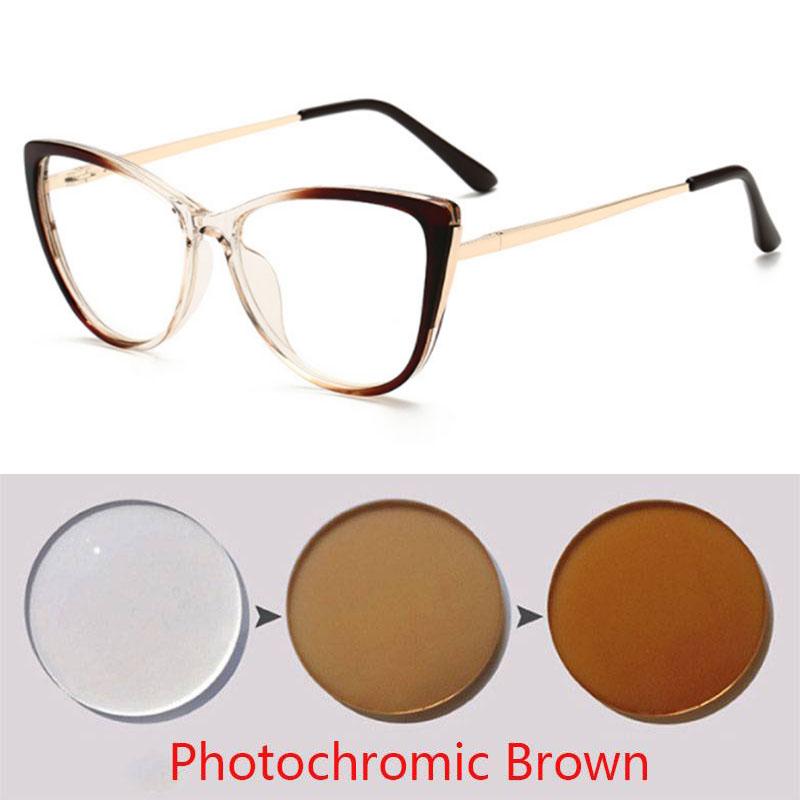 Cat Eyes Finished Myopia Eyeglasses Women Men Cat Eye Nearsighted Eyewear Student Glasses with Diopters Minus -1.0 -1.5 -2.5