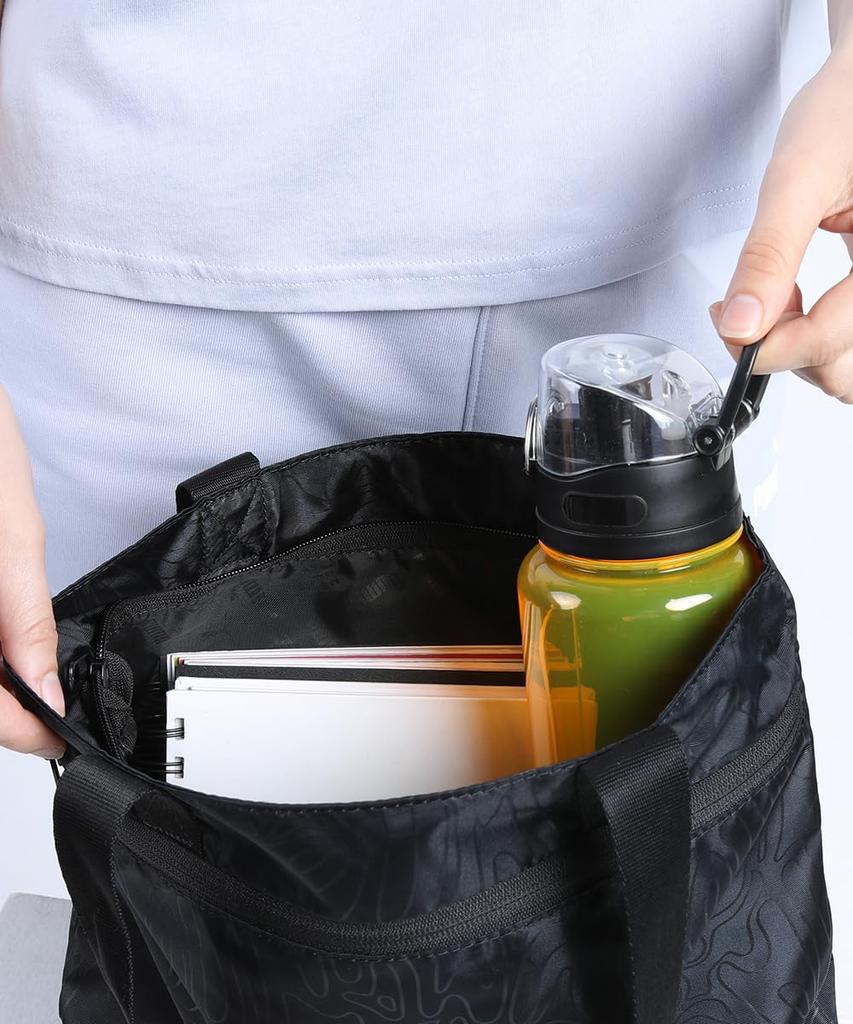 Tote Bag POP Tote 091336 2025 Color [PUMA] Women's Spring/Summer Black/Graffiti AOP(01)