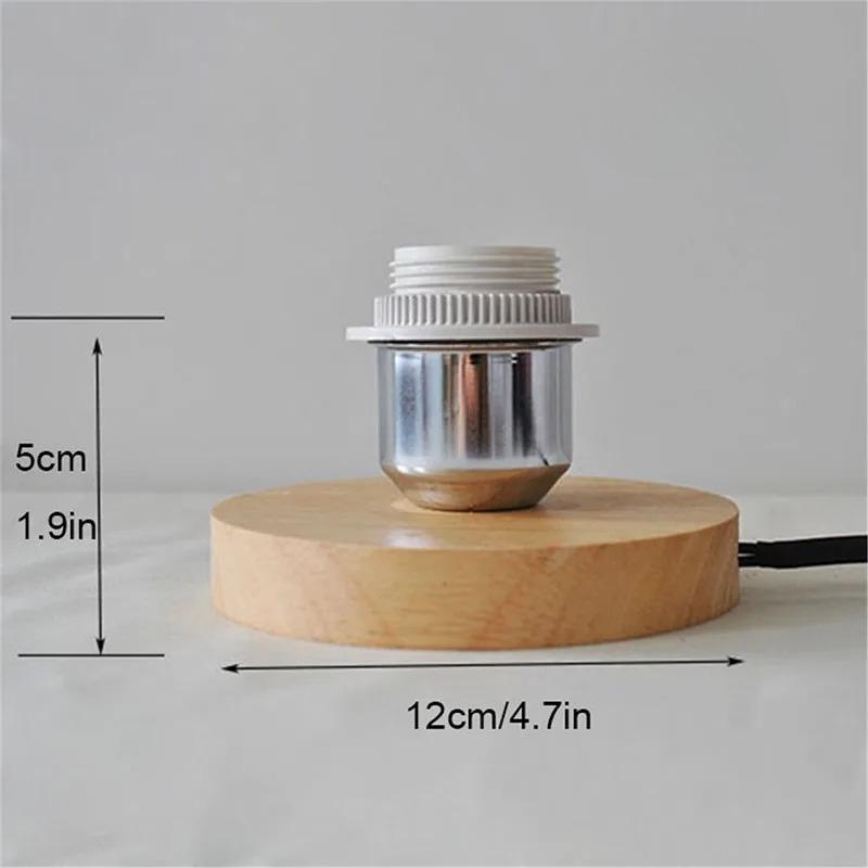 

Solid Wooden Base Holder with Cord on off switch Table Lamp for Home Lighting Table Lamp Plug In Lamp Bedside Holder
