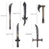 MOC Medieval Weapon Knight Building Block Accessories Character Helmet Hat Academic Gown Axe Sword Shield Brick Toy Gift K073