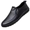 Mens Casual Shoes Slip-on Shoes Leather Shoe Wear-resistant Men Flat Shoes Comfortable Driving Shoe Office Loafers