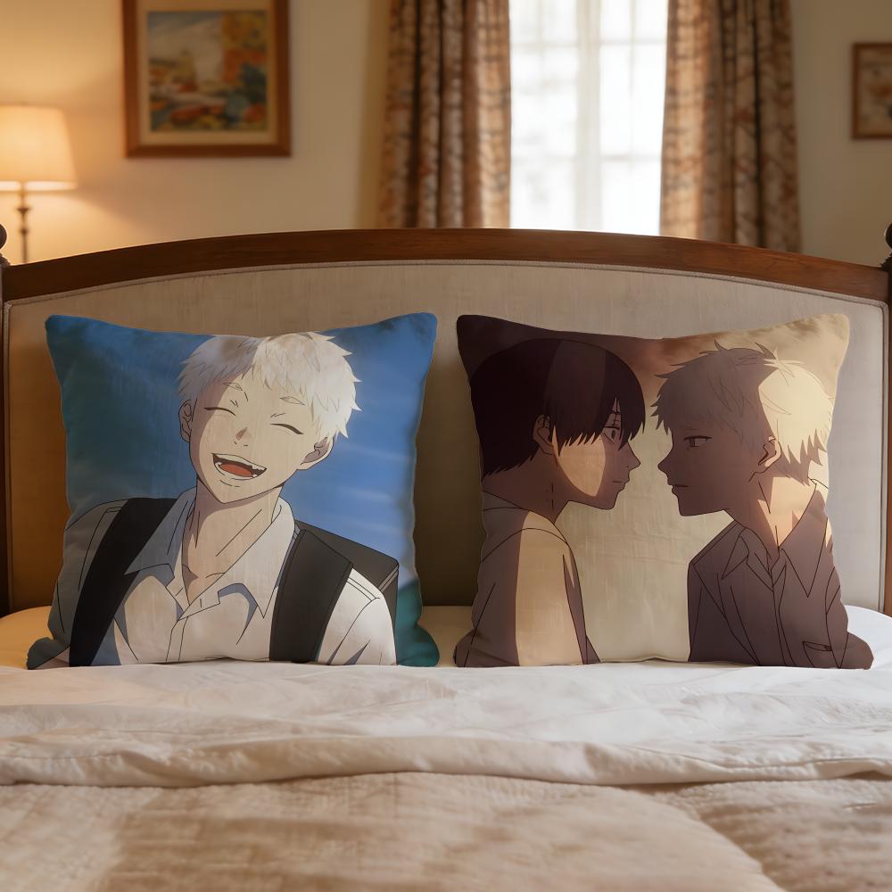 Manga The Summer Hikaru Died Cushion Cover 1Pcs Decorative Covers Soft Cushion Case For Sofa Couch Decor 40X40 45X45 Pillowcases