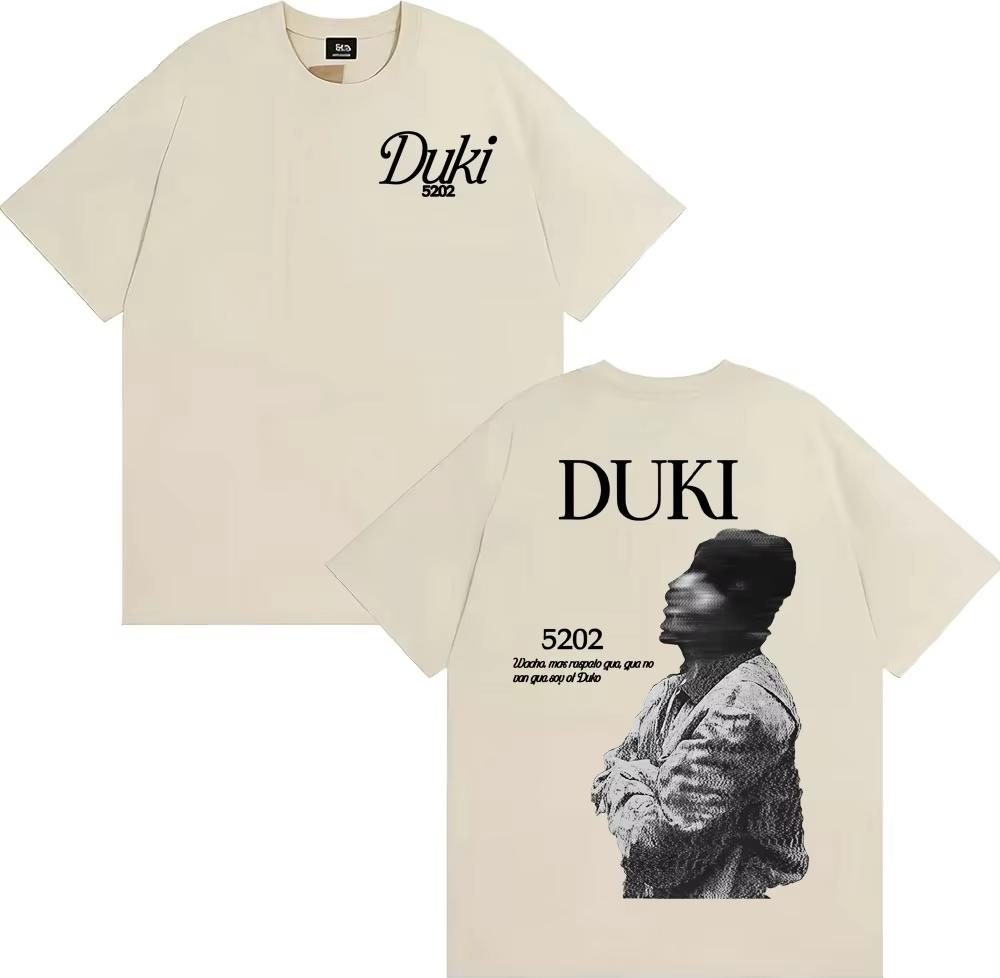 

Rrapper Duki 5202 MIXTAPE Album Tour T-shirt Men s Clothing Fashion Hip Hop Punk Style T Shirts Cotton Casual Oversized T Shirts M
