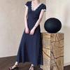 French Retro Popular Polka Dot Dress, New Lace Temperament Summer Dress, Slim and Thin Waist