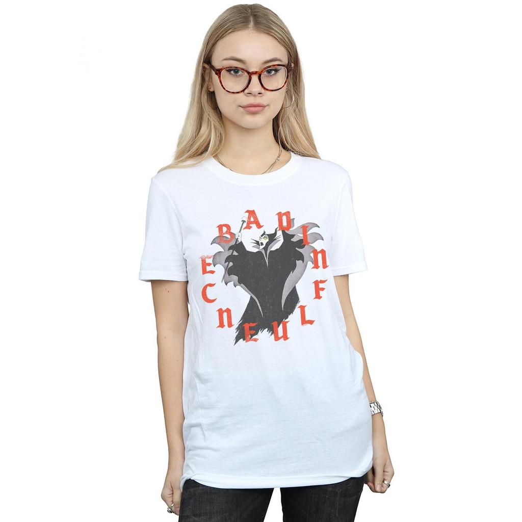Disney Womens/Ladies Maleficent Bad Influence Cotton Boyfriend T-Shirt