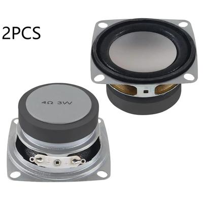2PCS 2" 4Ohm 3W DIY Small Full Range Audio Speaker Stereo Woofer Loudspeaker for Arduino and DIY Speaker