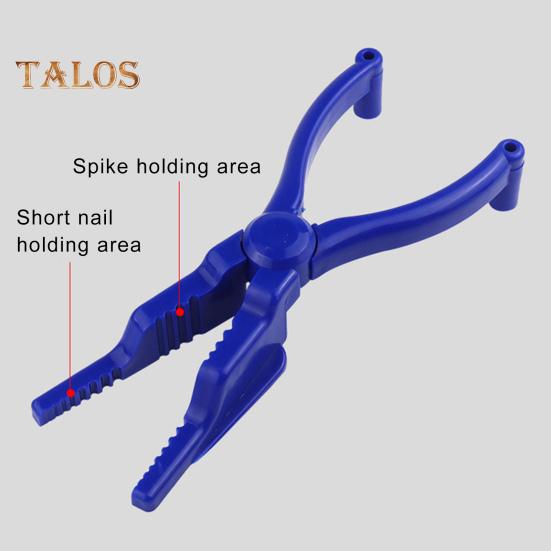 Pinza per chiodi con scanalature multiple Pinza di sicurezza per martellamento Impugnatura ergonomica Pinza porta chiodi per martellamento multifunzionale Morsetti