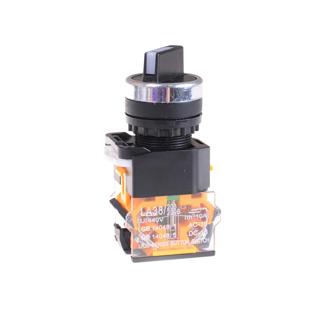2 Position NO NC Maintained Select Selector Switch Rotary Switch LA38-11X2