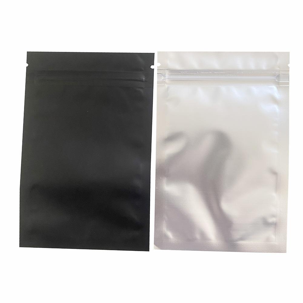 4x6 Inch Resealable Thick Mylar Bags Window Smell Proof PE Stand Foil Pouch Packaging for Food for Cookies Potato Chips Storage