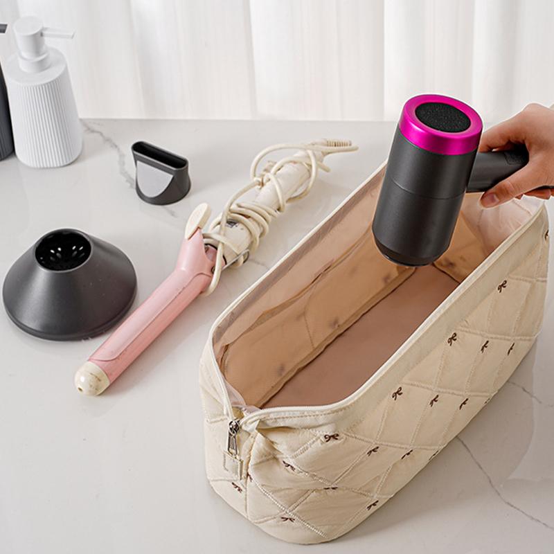 Hair Dryer Storage Bag Large Capacity Travel Cosmetic Bag  Multifunctional Hairdryer Storage Pouch Toiletry Storage Organizer