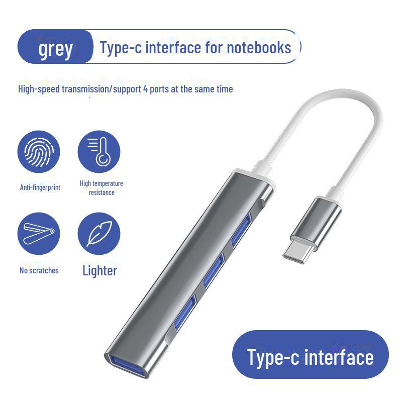 Hub USB typu C cztery w jednym do laptopa i samochodu - Kompatybilny z urządzeniami Huawei