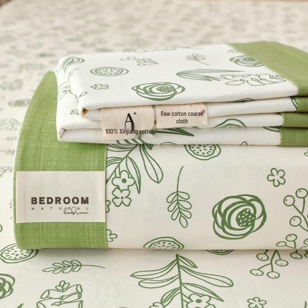A-Class 100% Cotton Coarse Cloth Soft Bed Sheet for All Seasons
