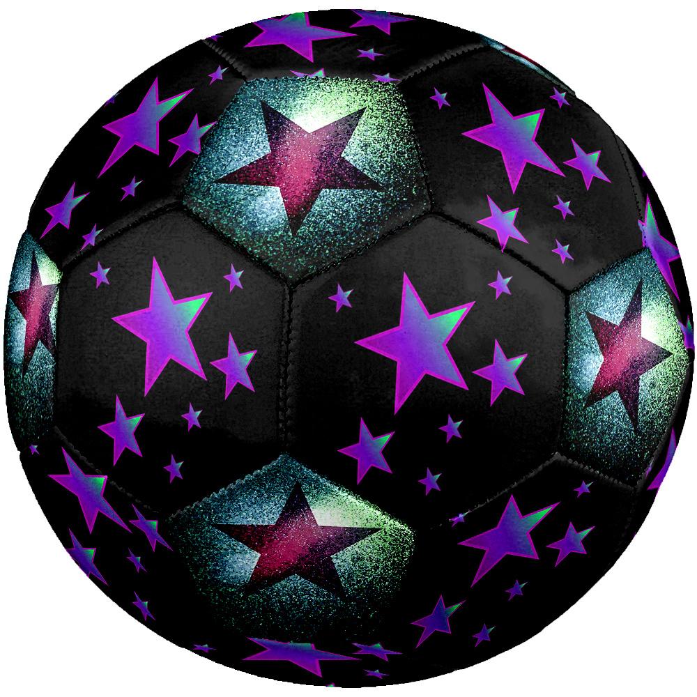 1PC Cosmic Star Cluster Galactic Soccer Ball Size 5 Football Machine Sewn Indoor/Outdoor Universal Football Gift W46