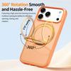 Trendy Anti-Slip Phone Case For iPhone 16 17 Pro Max N52SH Strong Magnetic Stand Cover 360 Rotatable Strong Protection