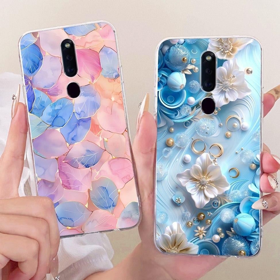 Clear Casing For Oppo F11Pro CPH1969 CPH2209 CPH1987 Phone Case For Oppo F11 Pro Cover Fashion Butterfly Funny Cute Painted