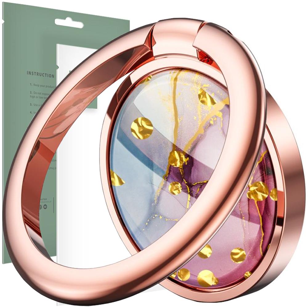 Tech-Protect Magnetic Phone Ring Marble Rose