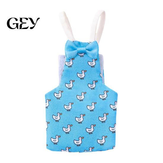 Parrot Hygiene Accessory Diaper, Cute Cartoon Print Bird Diaper with Bow, Soft Reusable Nappy Flight Suit for Cockatiels Lovebirds Budgerigars