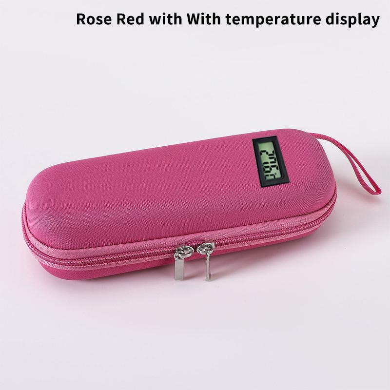 Insulin Cooler Travel Case Waterproof Insulin Cooling Bag With Thermometer Display Medicine Organizer Bag For Diabetics