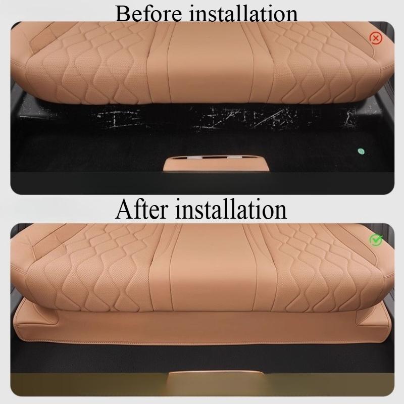 For Anti-kick Leather Under The Rear Seat of Galaxy A7 Suede Anti-kick Pad Anti-kick Protective Plate Interior Modification