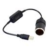 5V 2A USB vers Prise Allume-Cigare 12V Adaptateur Convertisseur USB Mâle vers Femelle Accessoires Électroniques pour Voiture