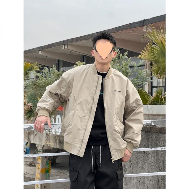 Men's Baseball Jacket Spring Autumn Spring Workwear New Loose Casual Jacket