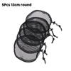 5Pcs Black Elastic Wig Net Breathable Mesh Hair Net With Adjustable Drawstring For Making Puff Bun Wig Tools Women Wig Nets