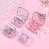 Portable Transparent Lens Holder Contact Lenses Case Tweezers Storager Solution Bottle Container Lens Box