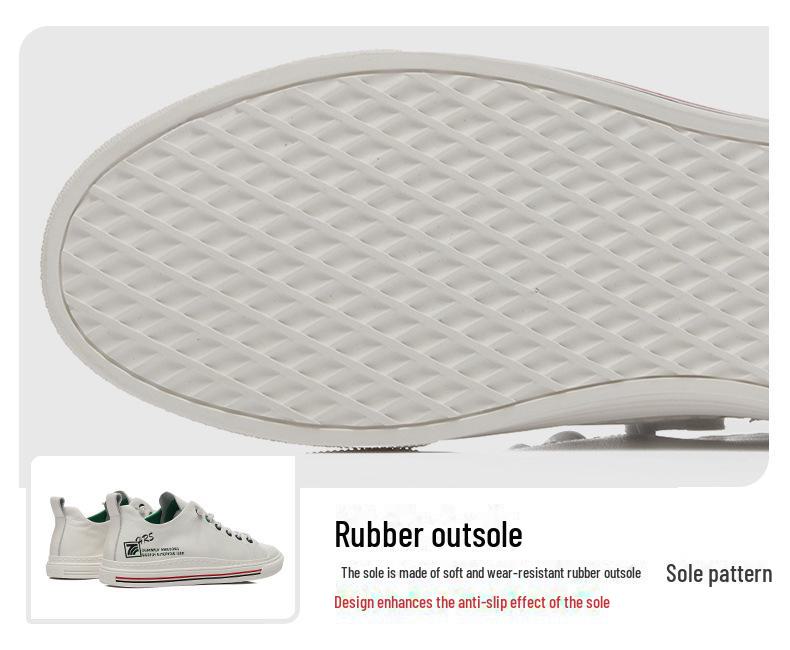 2025 Men's Trendy Breathable Leather Sneakers - Autumn/Winter Casual White Flats